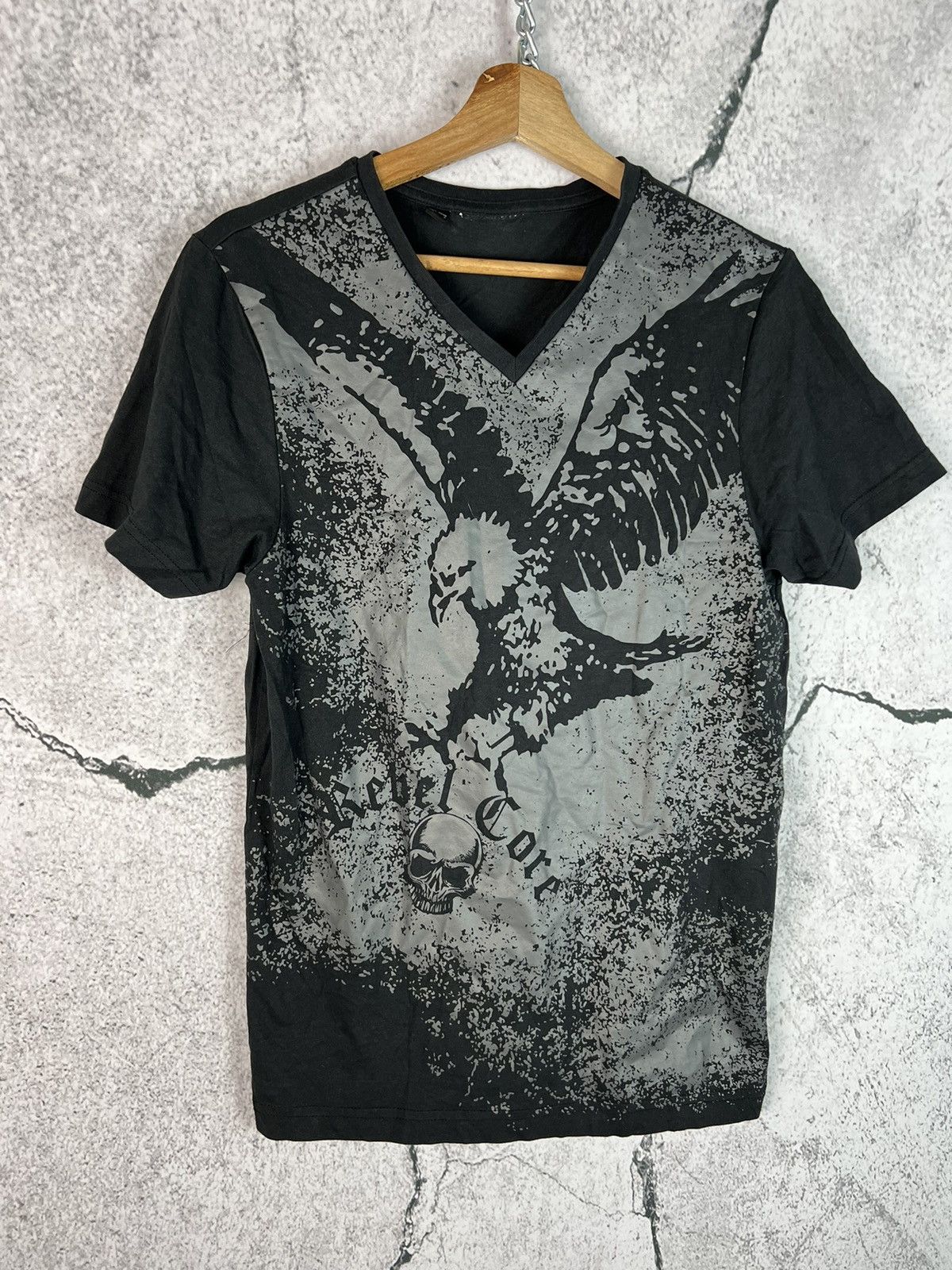Affliction Crazy Y2K Affliction Style Skull Cross Punk Goth Skater Tee Size US S / EU 44-46 / 1 - 1 Thumbnail