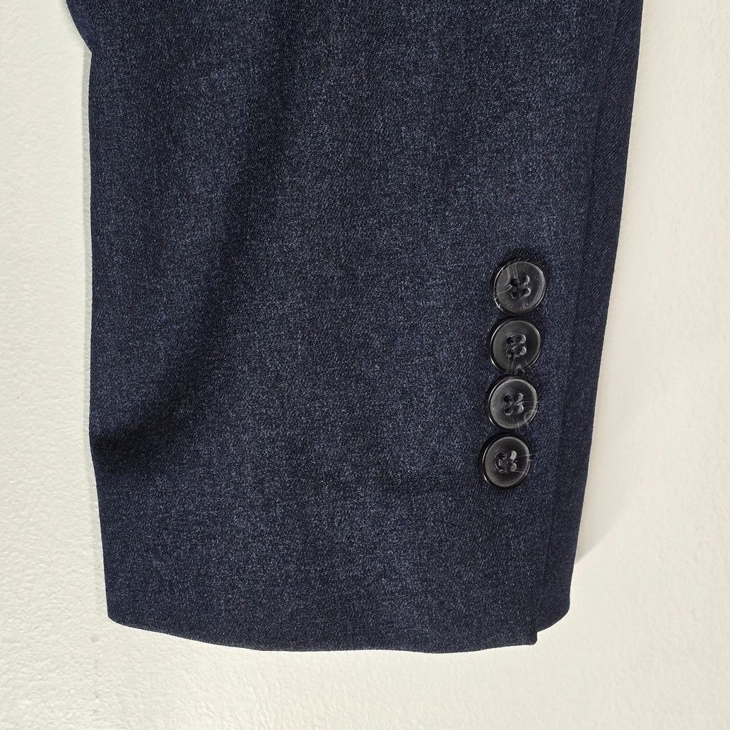 BluffWorks Bluffworks Gramercy Slim Fit Travel Blazer Navy Blue 46S Size 46S - 4 Thumbnail