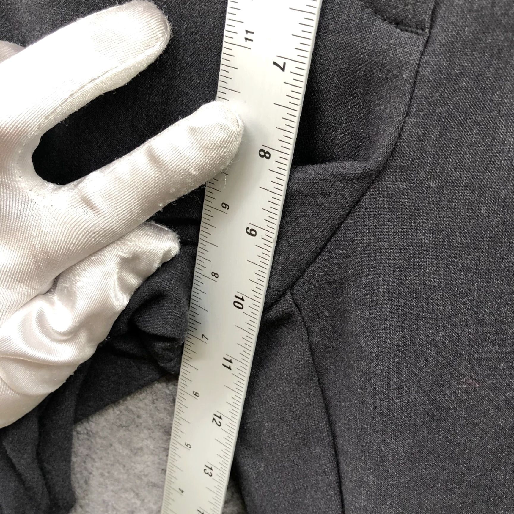 Ann Taylor Ann Taylor Dress Pants Curvy Boot Cut Mid Rise Flat Front Gray 8P Womens Size 30" / US 8 / IT 44 - 6 Thumbnail