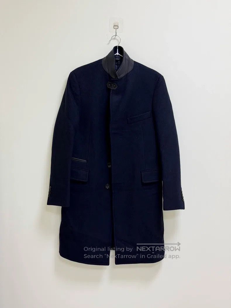 Hermes Hermes Navy Blue Woolen Coat Size US M / EU 48-50 / 2 - 2 Thumbnail