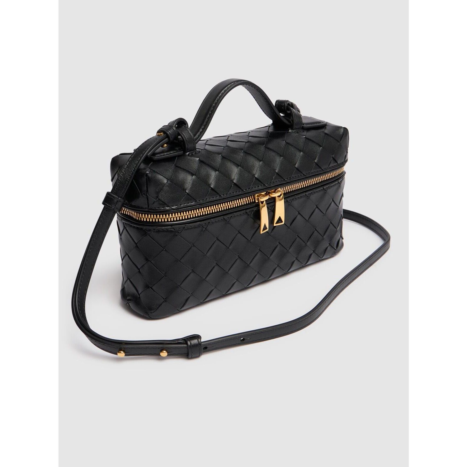 Bottega Veneta BOTTEGA VENETA Bang Bang $3200 Black Intrecciato Leather Van Size ONE SIZE - 2 Thumbnail