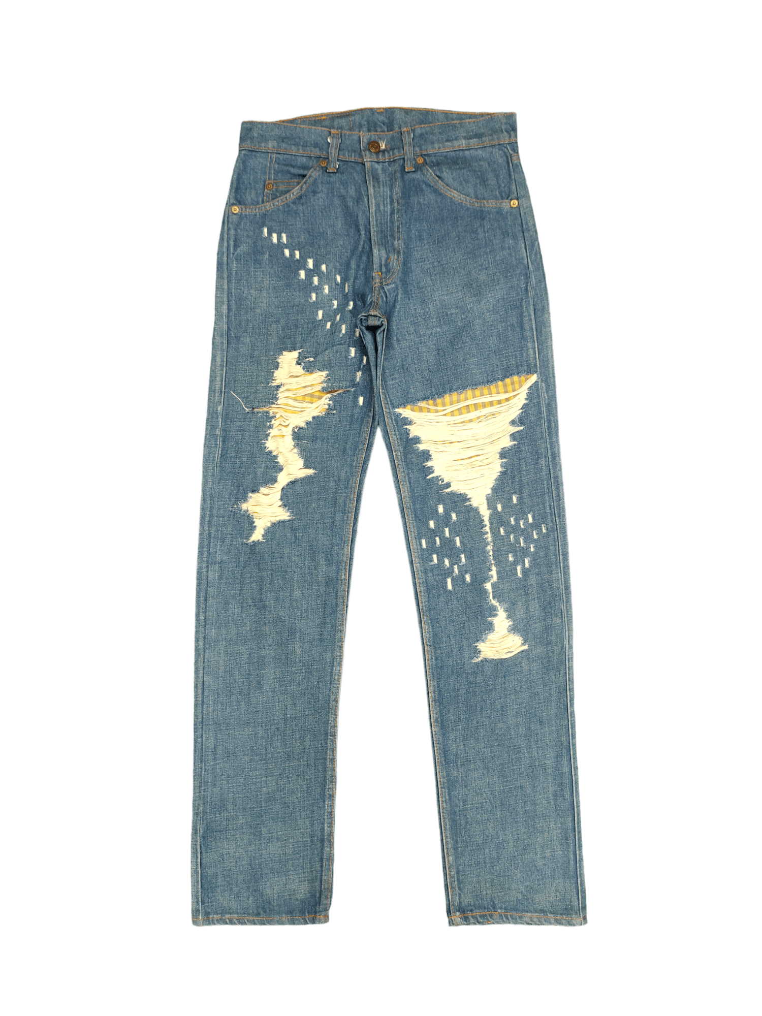 Vintage 80s Levis 20505-0217 Orange Tag Distresed Jeans No#8