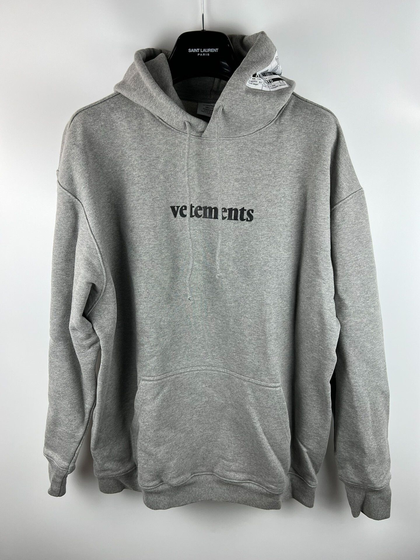 Vetements Vetements Classic Grey Hoodie - dmc Size US M / EU 48-50 / 2 - 1 Thumbnail