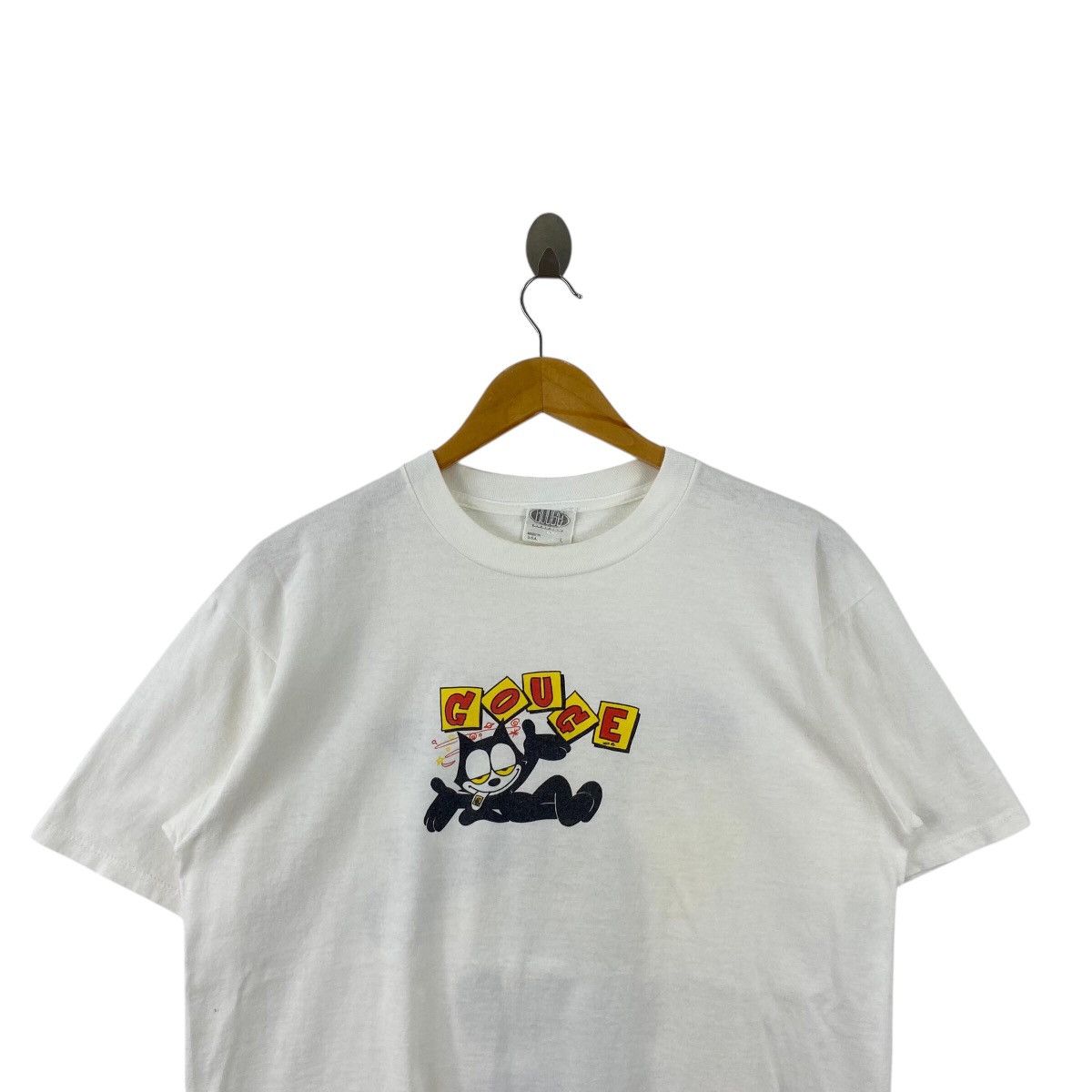 Felix × Vintage × Welcome Skateboards Pick!! Vtg 90's GOUGE x FELIX Skateboarding Top Tee Tshirt Size US L / EU 52-54 / 3 - 5 Thumbnail