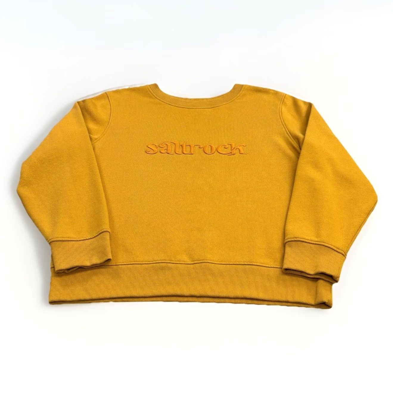 Vintage VINTAGE Saltrock Sweatshirt Women UK14 Mustard Pullover Long Sleeve Regular 14 Autumn Winter Spring Summer Boys? Size XL / US 12-14 / IT 48-50 - 2 Thumbnail