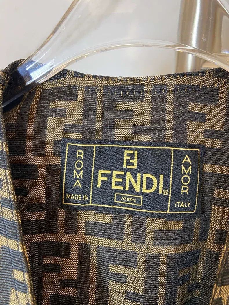 Fendi Fendi Vintage full print logo old flower vest Size XS / US 0-2 / IT 36-38 - 5 Thumbnail
