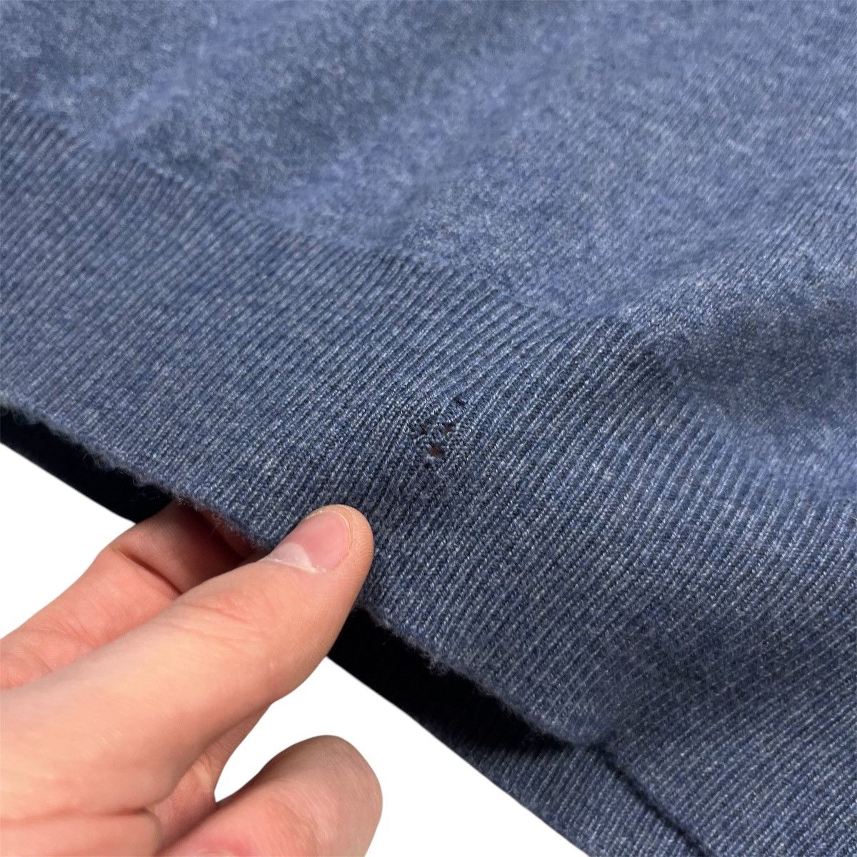 Brunello Cucinelli Brunello Cucinelli Cashmere Button Polo Sweater Blue Size US M / EU 48-50 / 2 - 5 Thumbnail