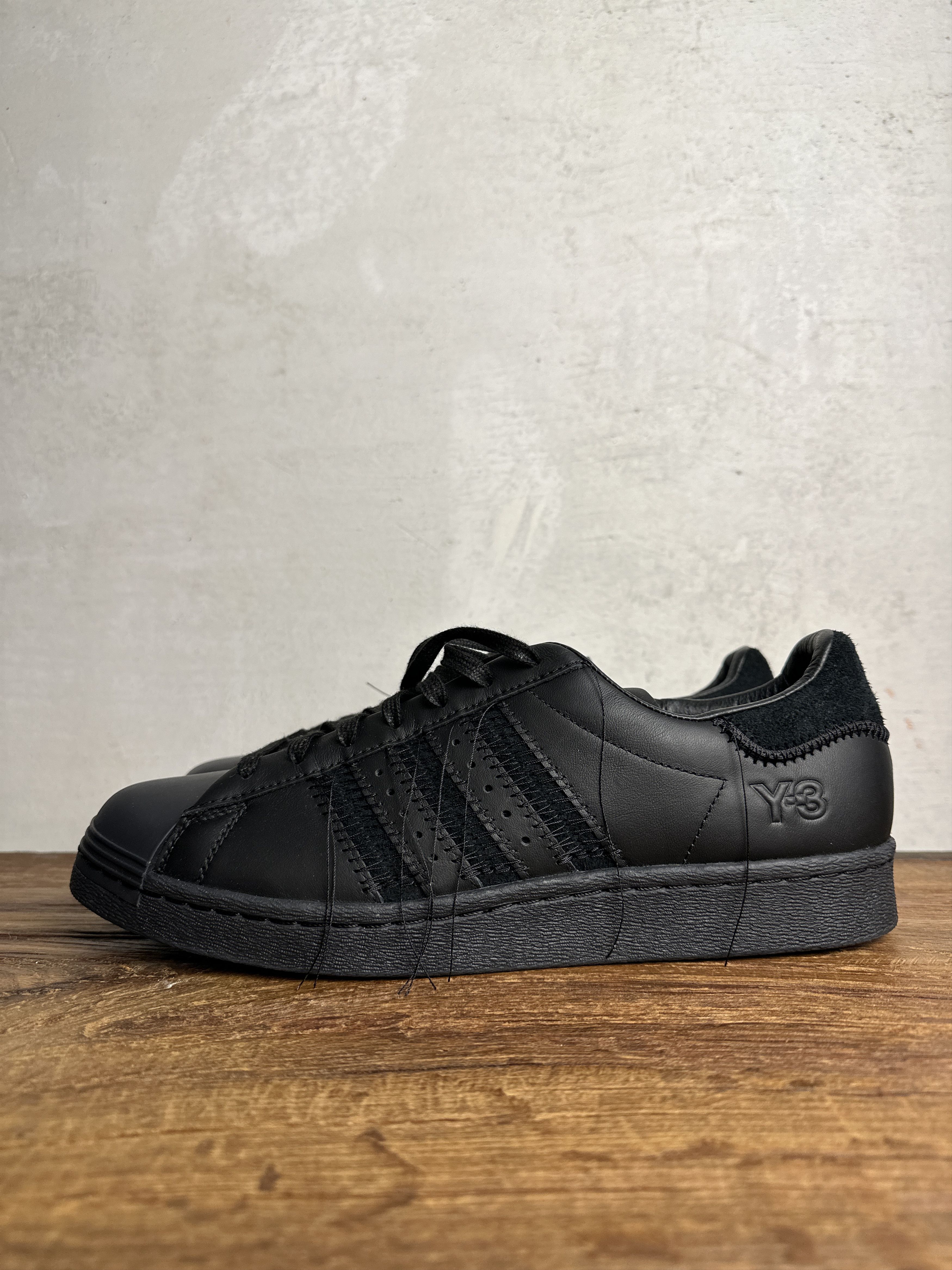 Adidas Adidas x Y-3 Superstar 'Triple Black' Sneakers Size US 10 / EU 43 - 2 Thumbnail