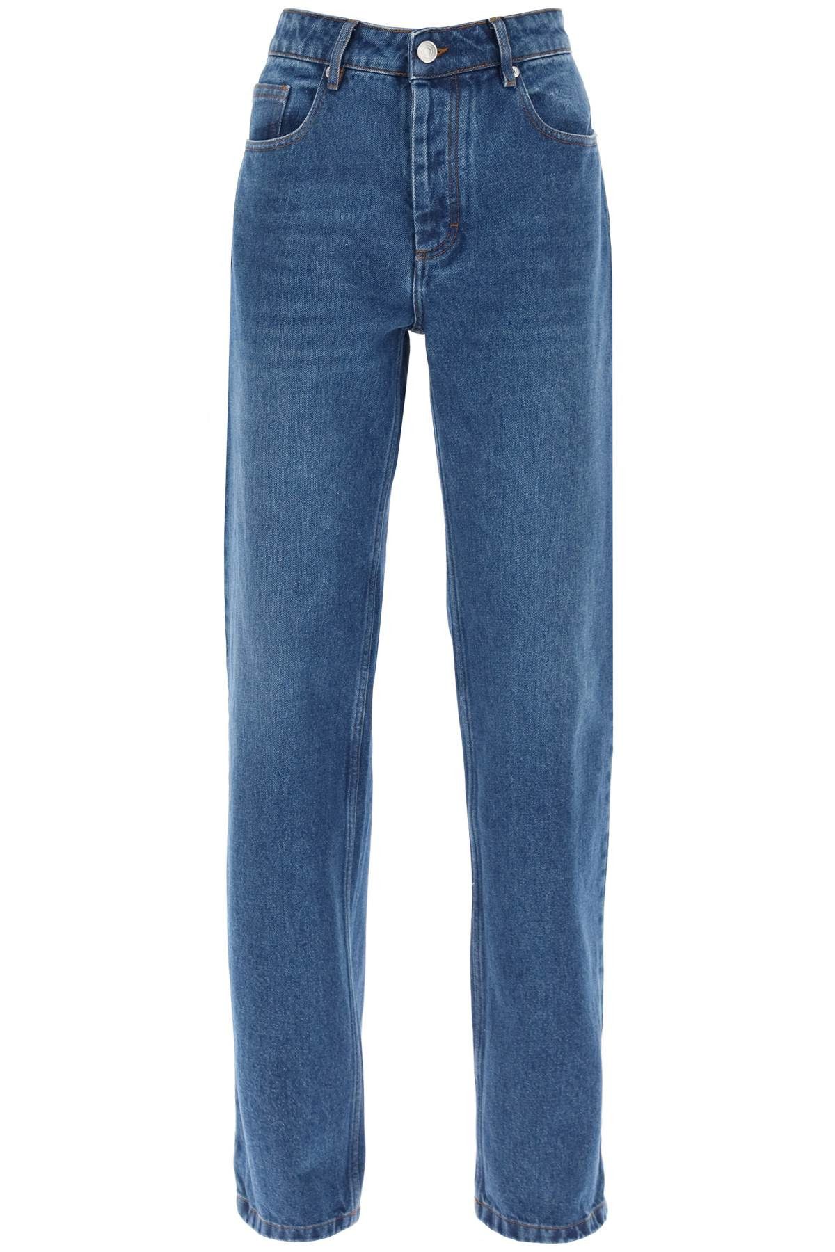 image of Ami Alexandre Matiussi Classic Fit Jeans in Bleu Used, Women's (Size 24)
