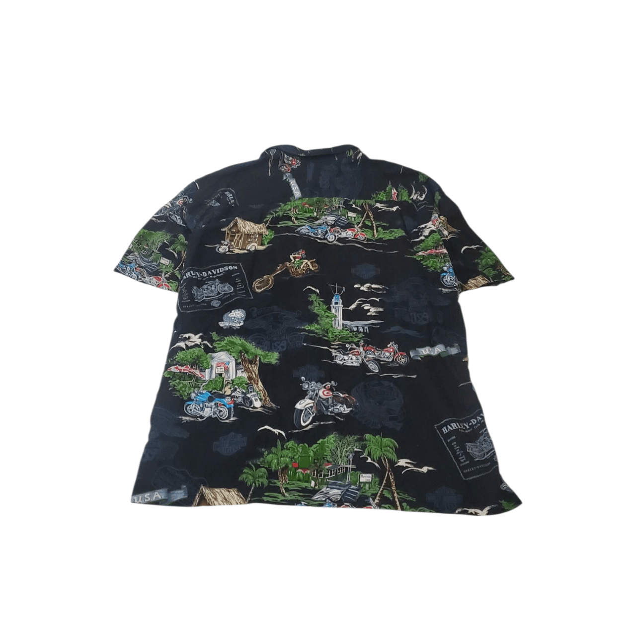 Harley Davidson × Vintage Harley Davidson Vacation Beach Button-Up Shirt Size US L / EU 52-54 / 3 - 4 Thumbnail