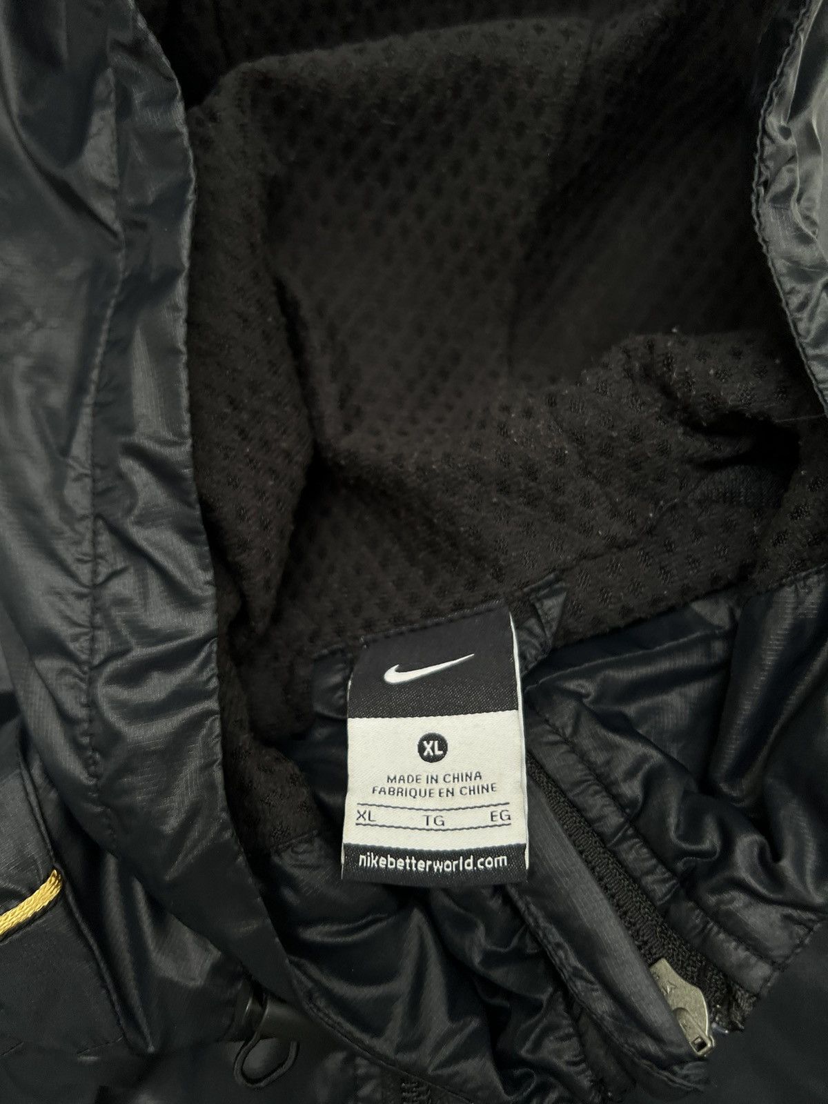 Nike × Vintage 90’s NIKE SLEEVE SPELLOUT LOGO SWOOSH Y2K TRACK JACKET HOOD Size US XL / EU 56 / 4 - 3 Thumbnail
