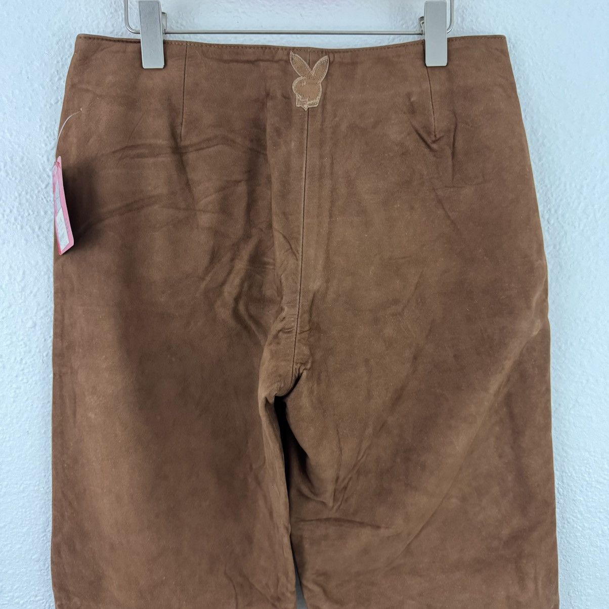 Playboy PLAYBOY Vintage Y2K 90s Brown Suede Bunny Bikercore Pant Size 26" / US 2 / IT 38 - 8 Thumbnail