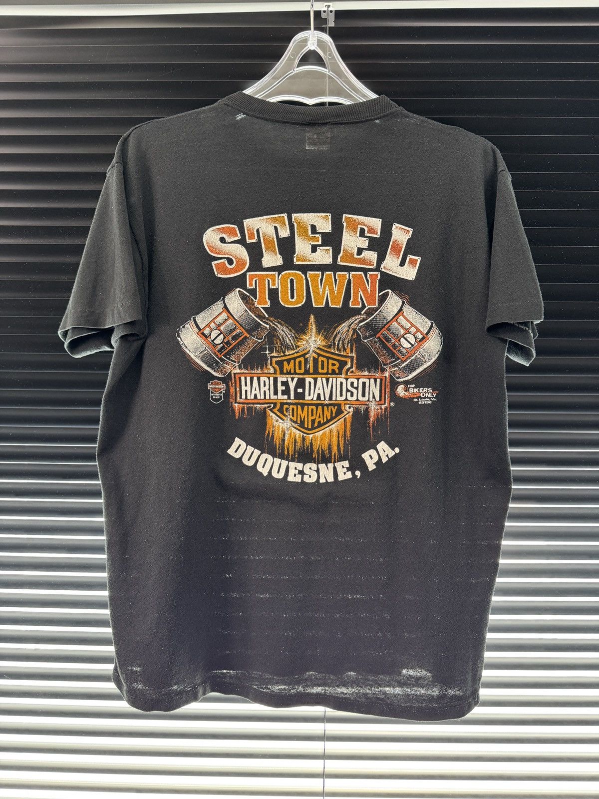Vintage Vintage 80s Harley Davidson Real Steel Shirt Size US L / EU 52-54 / 3 - 2 Thumbnail