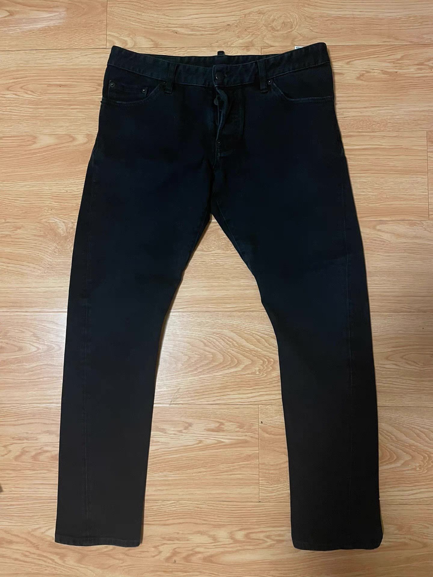 Dsquared2 DSquared2 D2 Black Stretch Casual Pants Size US 34 / EU 50 - 1 Thumbnail