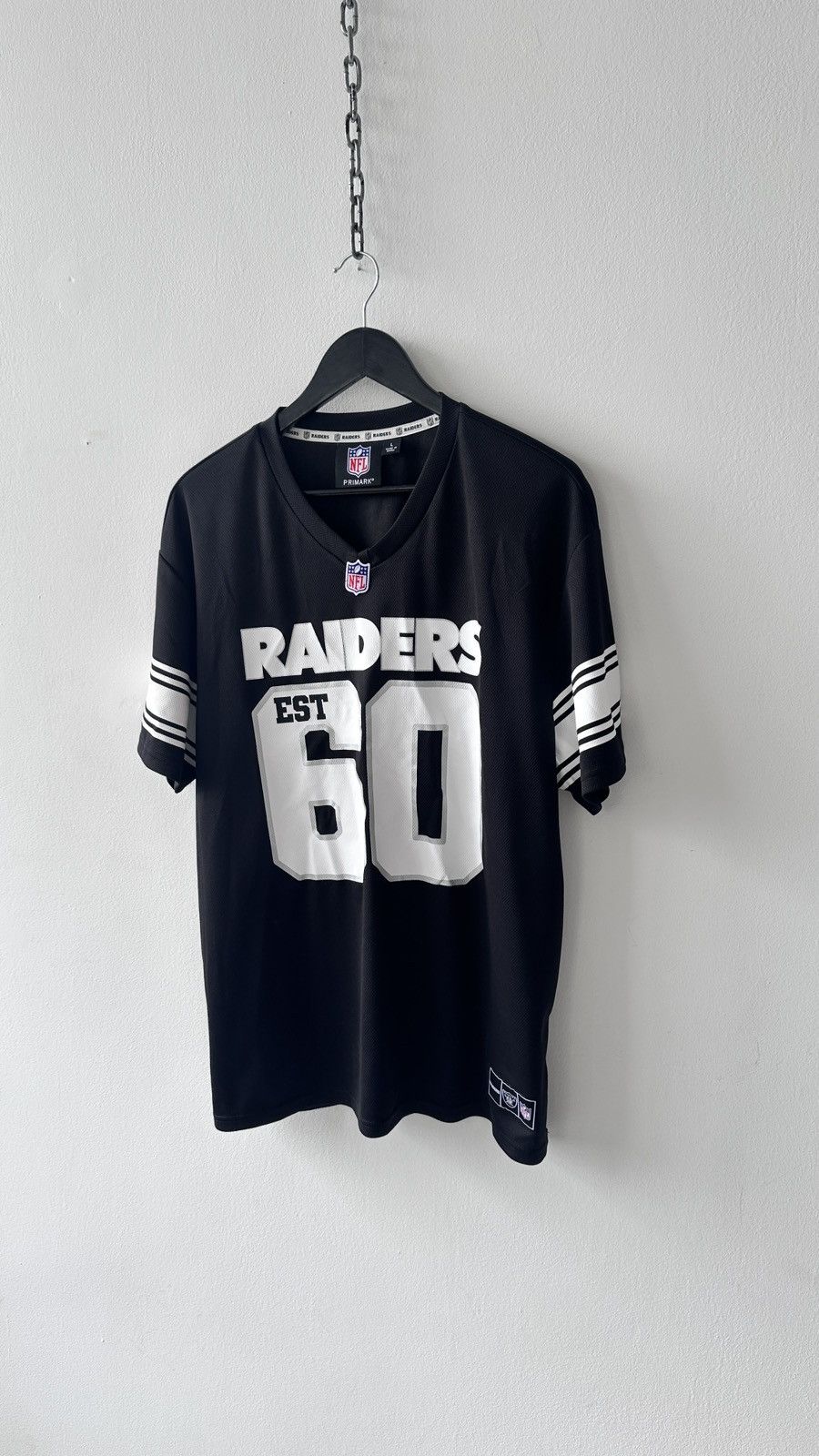 Primark Las Vegas Raiders NFL Primark V-Neck Jersey Shirt Gorpcore Size US L / EU 52-54 / 3 - 3 Thumbnail