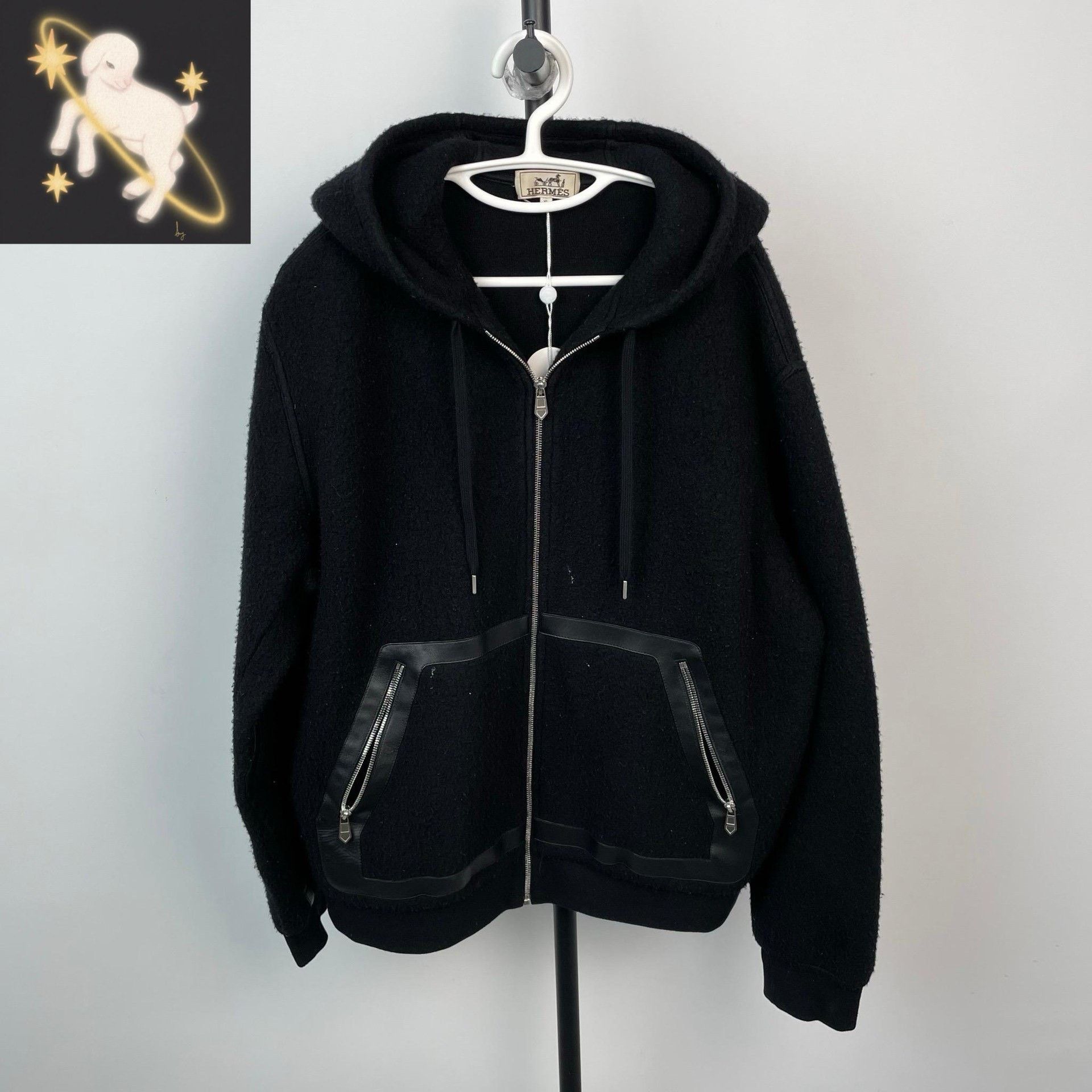 Hermes Hermes Black Jacket XL Women Size XL / US 12-14 / IT 48-50 - 1 Thumbnail
