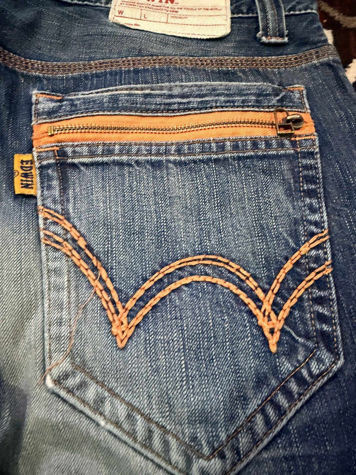 Edwin Vintage Distressed Edwin 403 XVS Denim Japanese Brand Size US 38 / EU 54 - 6 Thumbnail