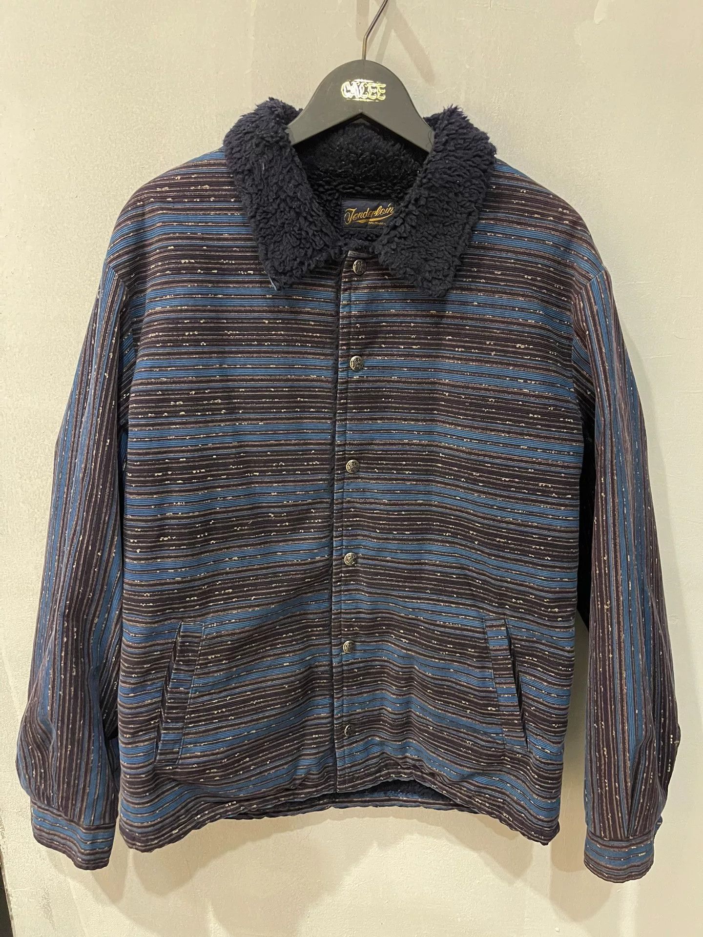 Japanese Brand Tenderloin Blue Corduroy Jacket Size US L / EU 52-54 / 3 - 1 Thumbnail