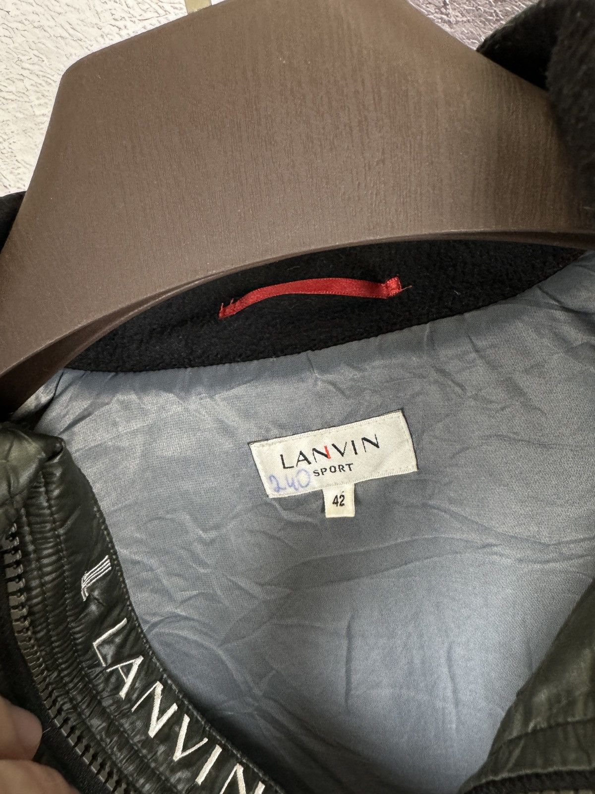 Lanvin Lanvin Sport nylon shimmer down zipper jacket logo Size US L / EU 52-54 / 3 - 11 Thumbnail