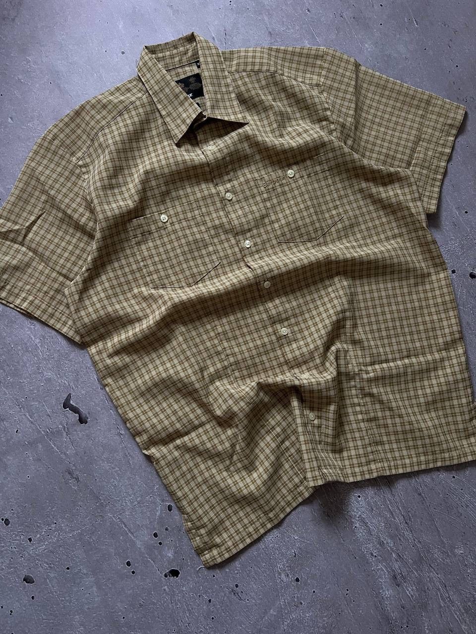 Barbour Barbour Linen Mix Short Sleeve Check Summer Shirt Size XL Size US XL / EU 56 / 4 - 1 Thumbnail