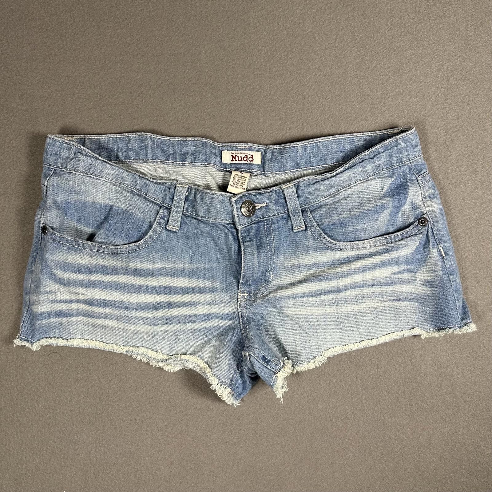 Steve Madden Mudd Denim Booty Shorts Y2K Size 32" / US 10 / IT 46 - 2 Thumbnail