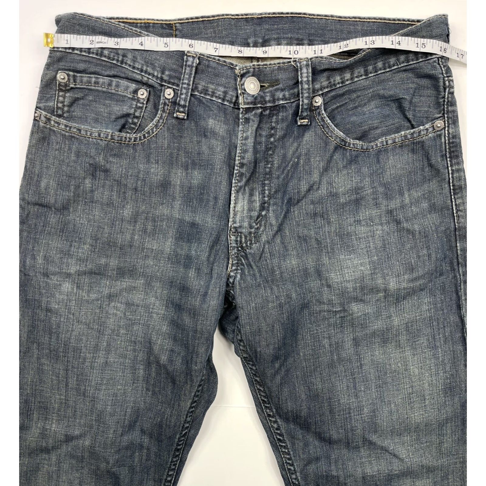 Levi's Levi's 514 Regular Fit Straight Leg Denim Jeans Blue Medium Wash 34x34 Mens Classic Size US 32 / EU 48 - 5 Thumbnail