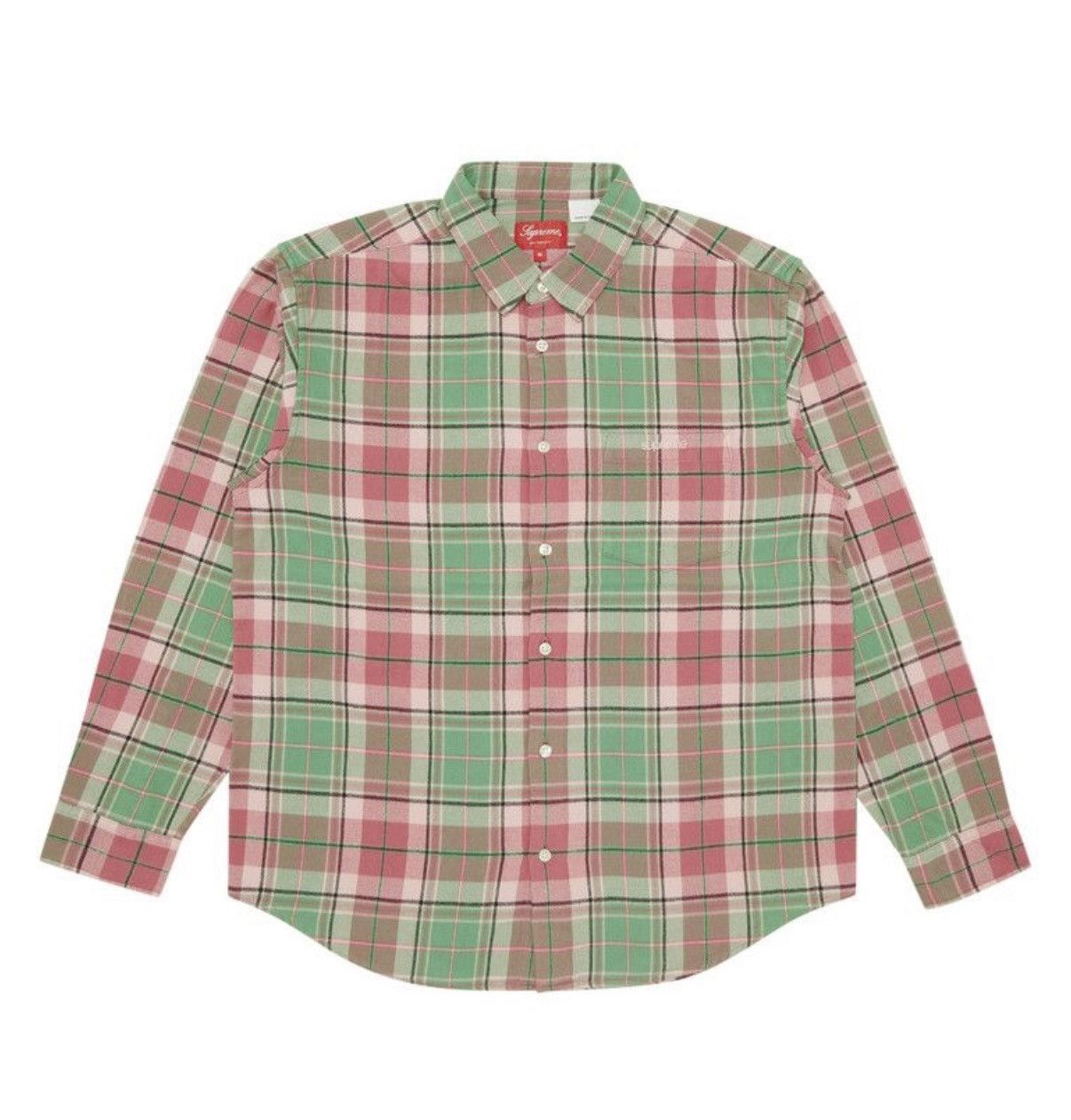 SUPREME Plaid Flannel Shirt FW22 XL