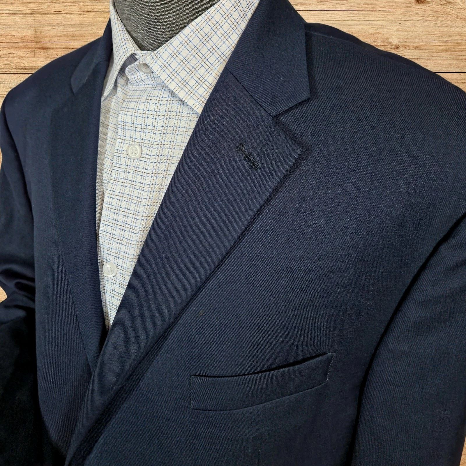 Lauren Ralph Lauren LRL Ralph Lauren Black Label Blazer Men's 50R Navy 2 Button Size 50R - 3 Thumbnail