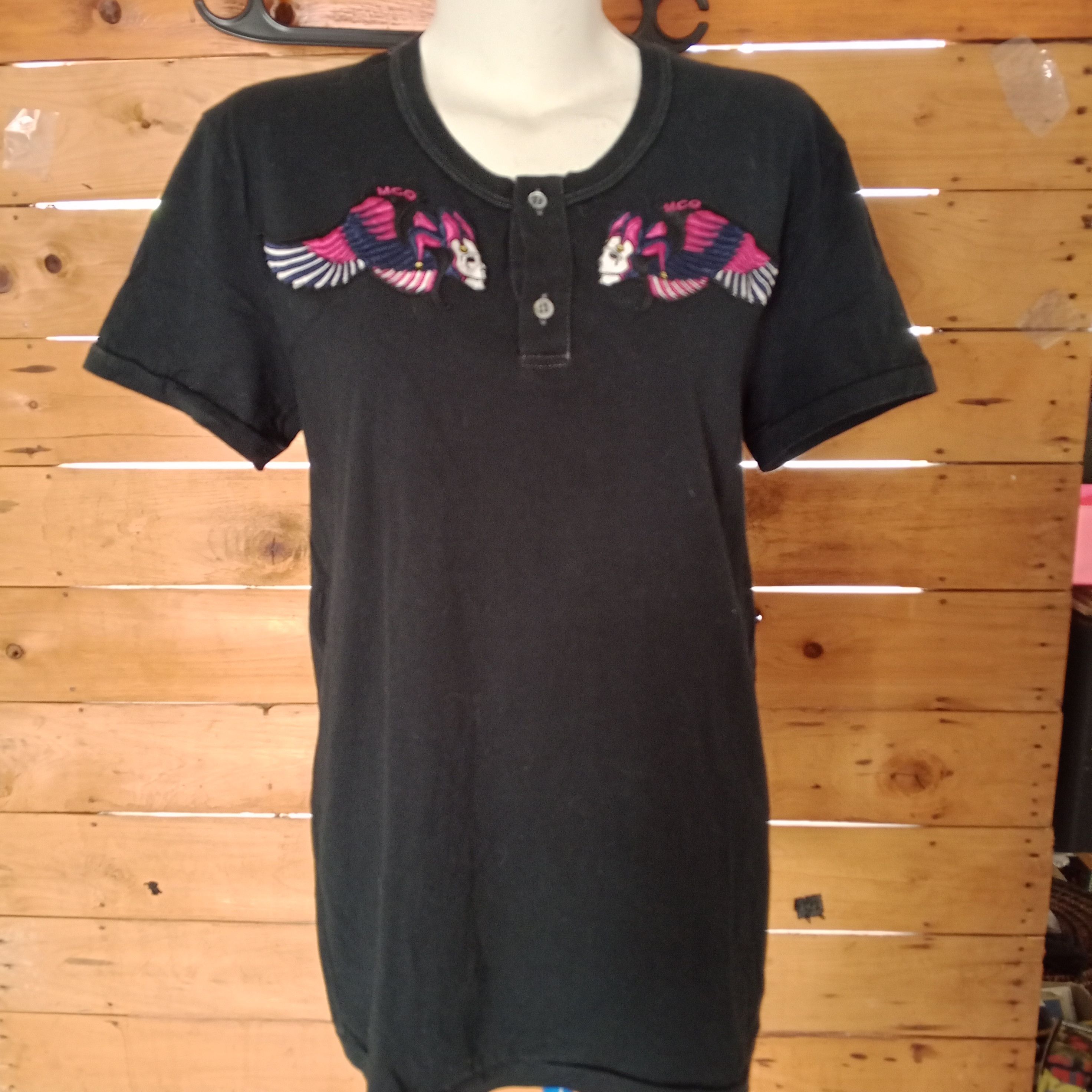 Alexander McQueen × Vintage VIntage Aleqander Mqueen Skull Clown Black Tops Size S / US 4 / IT 40 - 1 Thumbnail