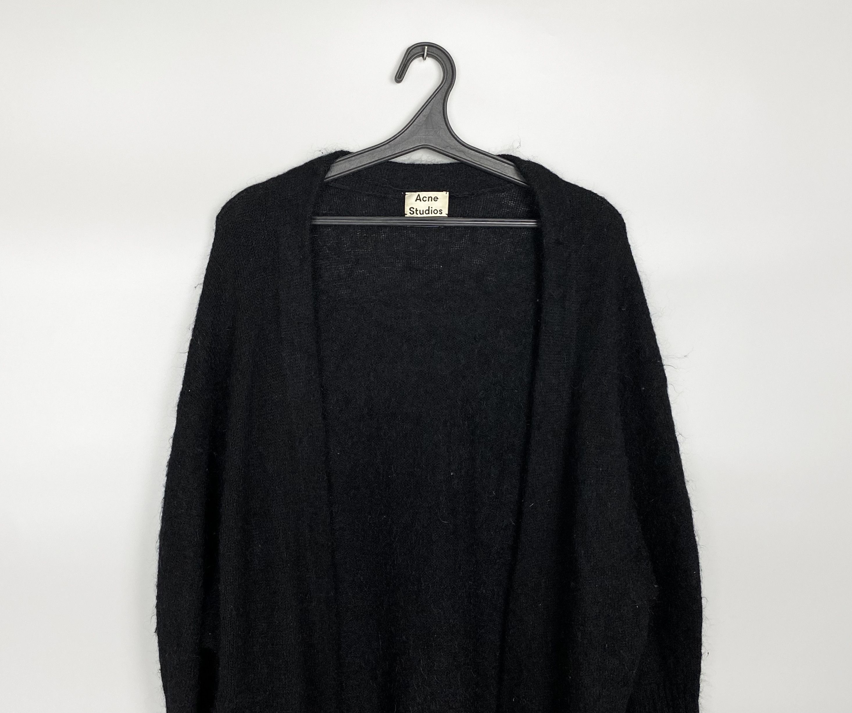 Acne Studios Acne Studios Raya Paw14 Mohair Wool Black Cardigan Size S / US 4 / IT 40 - 7 Thumbnail