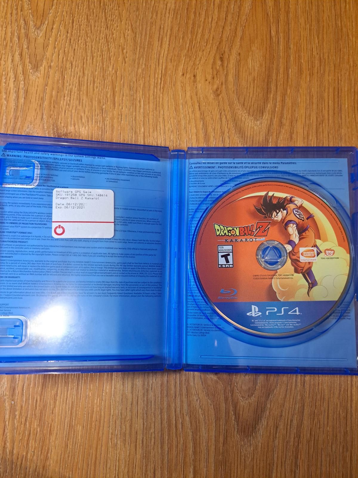 Other Dragon Ball Z Kakarot PS4 Playstation 4 Video Game Size ONE SIZE - 3 Thumbnail