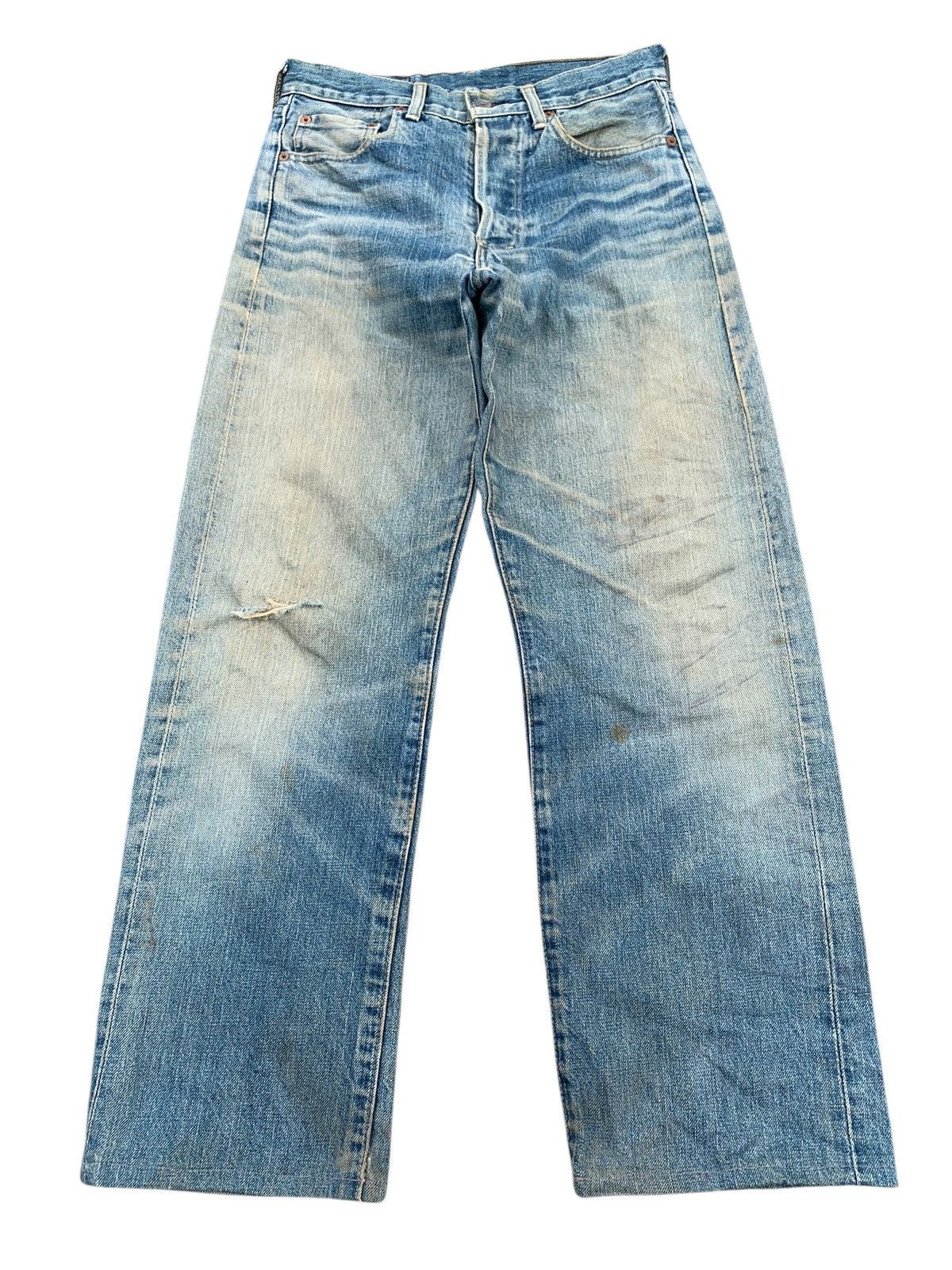 Levi's Vintage Clothing VINTAGE LEVIS 503BXX BIG E SELVEDGE FADED DISTESSED DENIM Size US 28 / EU 44 - 4 Thumbnail