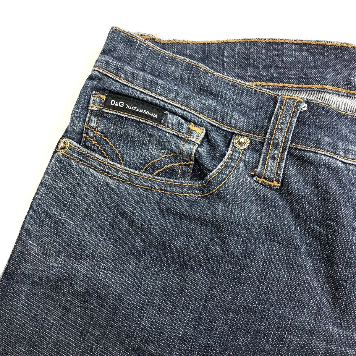 Designer × Dolce & Gabbana × Vintage Vintage Dolce & Gabbana Studded Boot Cut Flared Jeans Size US 27 - 8 Thumbnail
