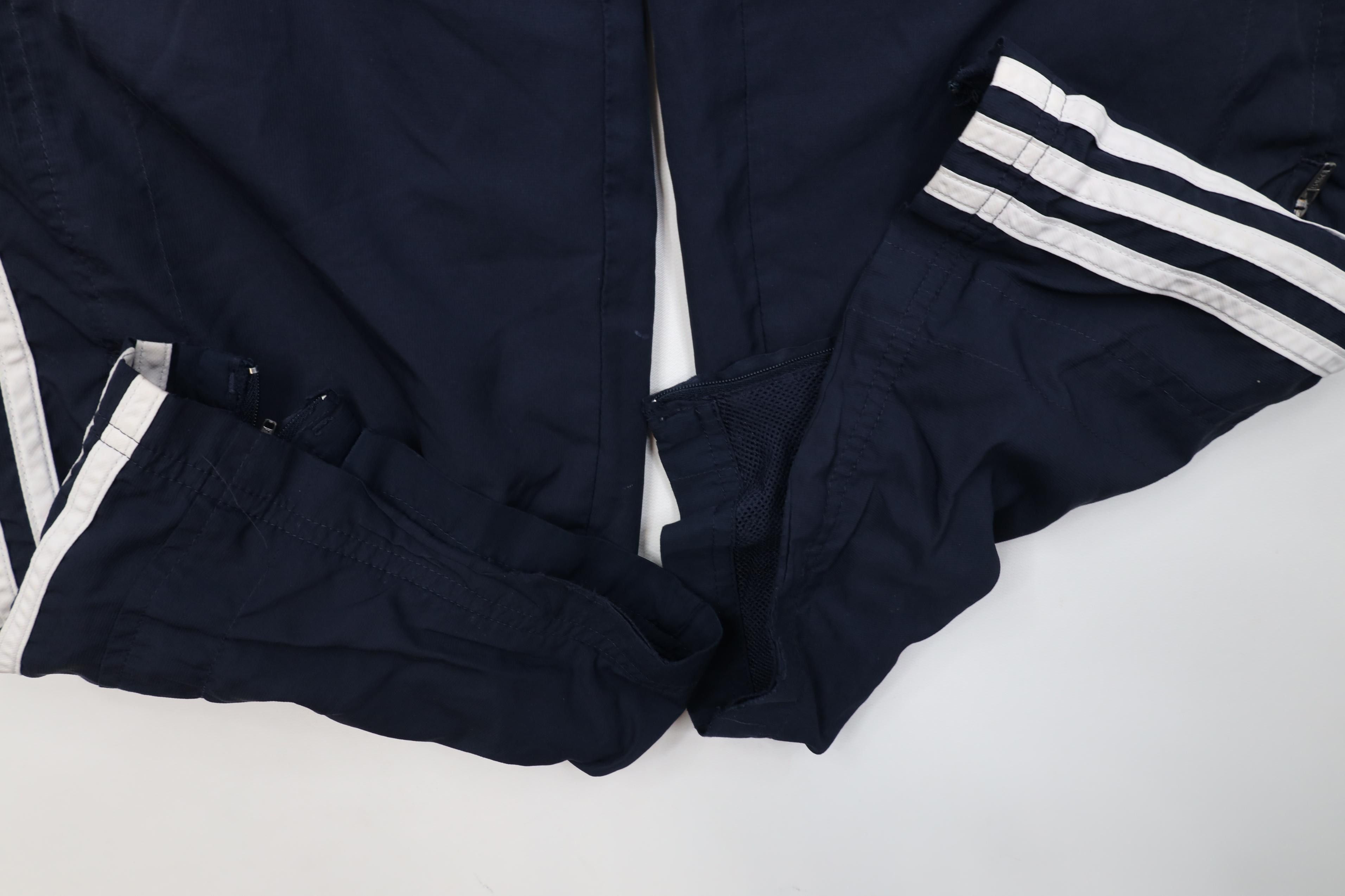 Adidas Vintage Y2K Adidas Striped Lined Wide Leg Windbreaker Pants Size US 34 / EU 50 - 6 Thumbnail