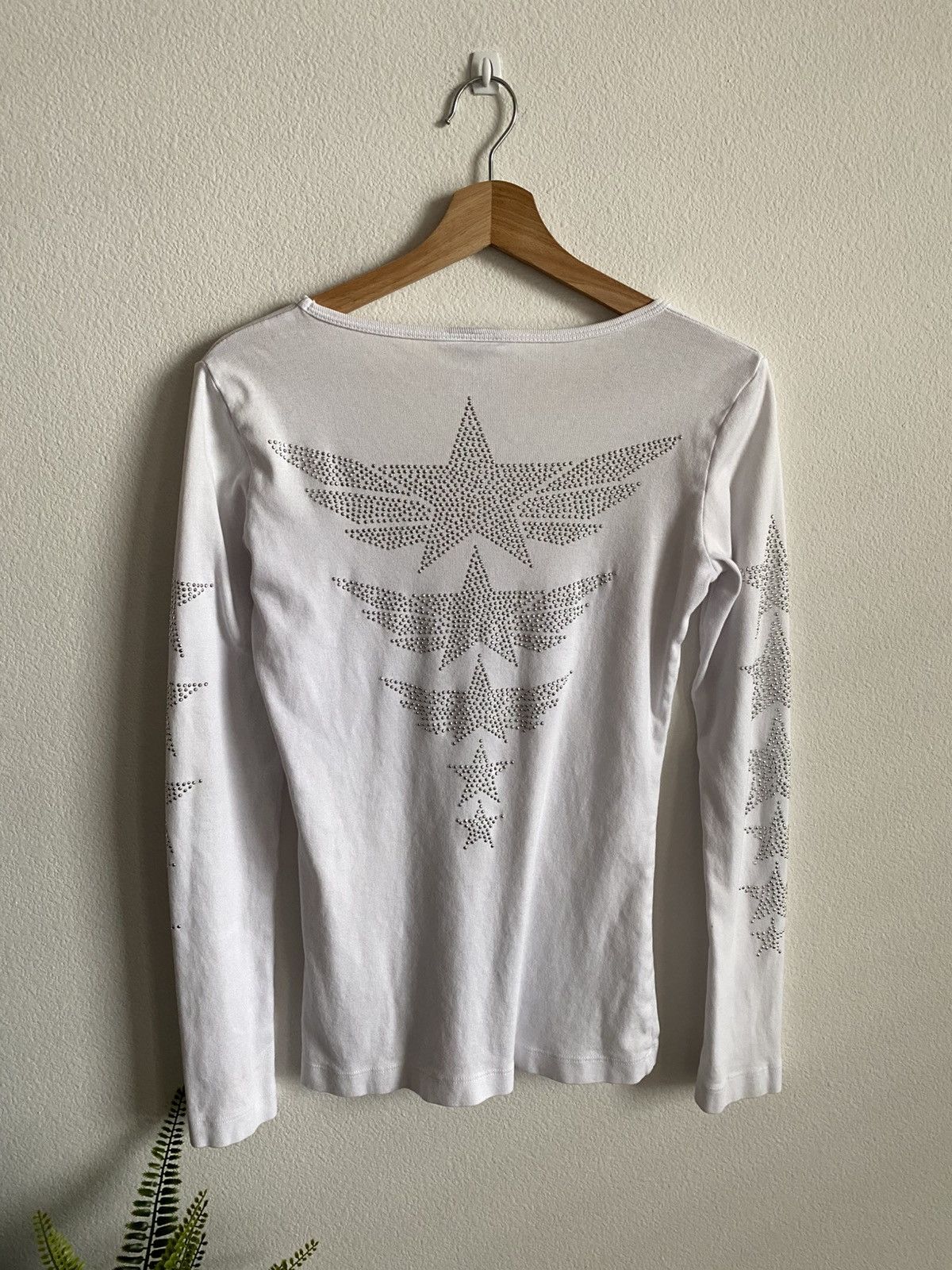 Other Y2K Rhinestone Star Grunge Long Sleeve Tee Size M / US 6-8 / IT 42-44 - 1 Thumbnail