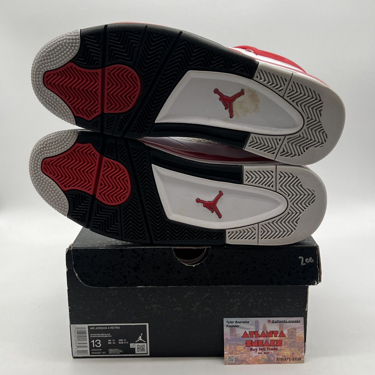 Jordan Brand Air Jordan 4 red cement Size US 13 / EU 46 - 8 Thumbnail