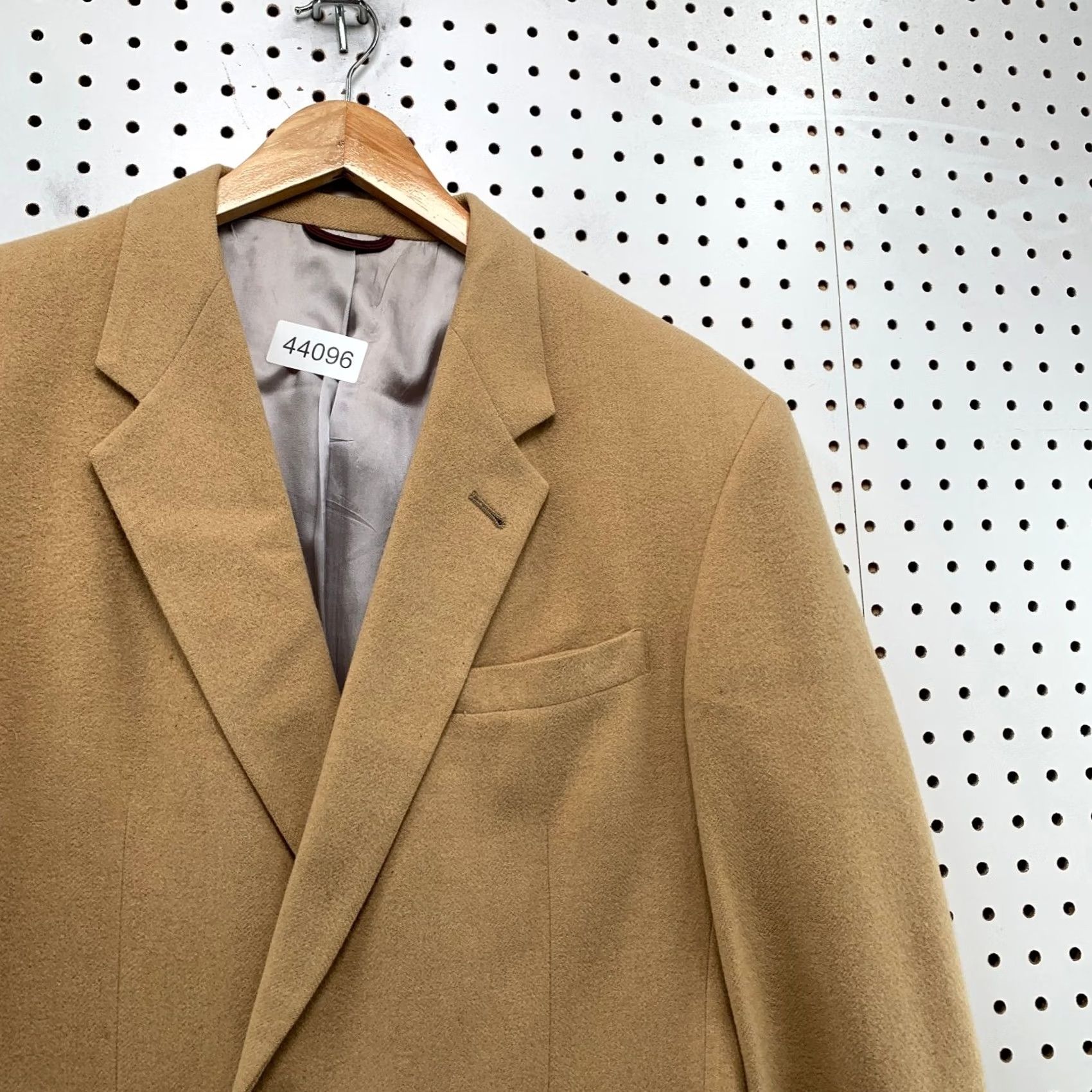 Hart Schaffner Marx Hart Schaffner Marx Camel Hair Blazer 42L Tan Sport Coat USA Made Mens Jacket Size 42R - 7 Thumbnail