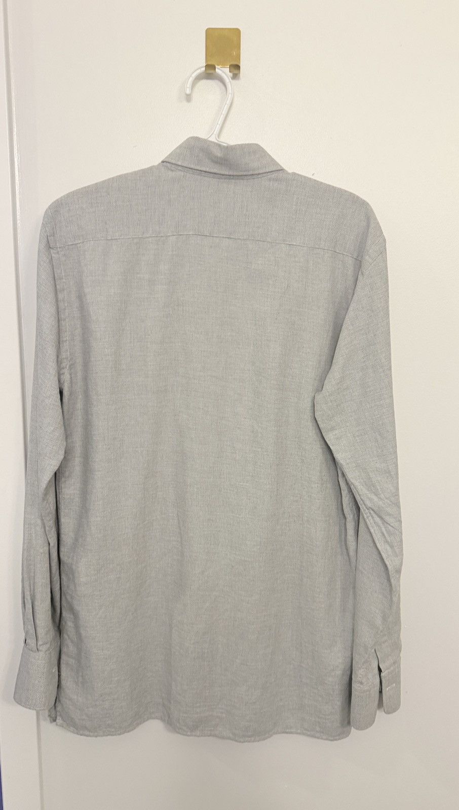 Canali Canali Luxury Dress Shirt – Grey Long Sleeve – Made in Italy Size US M / EU 48-50 / 2 - 3 Thumbnail