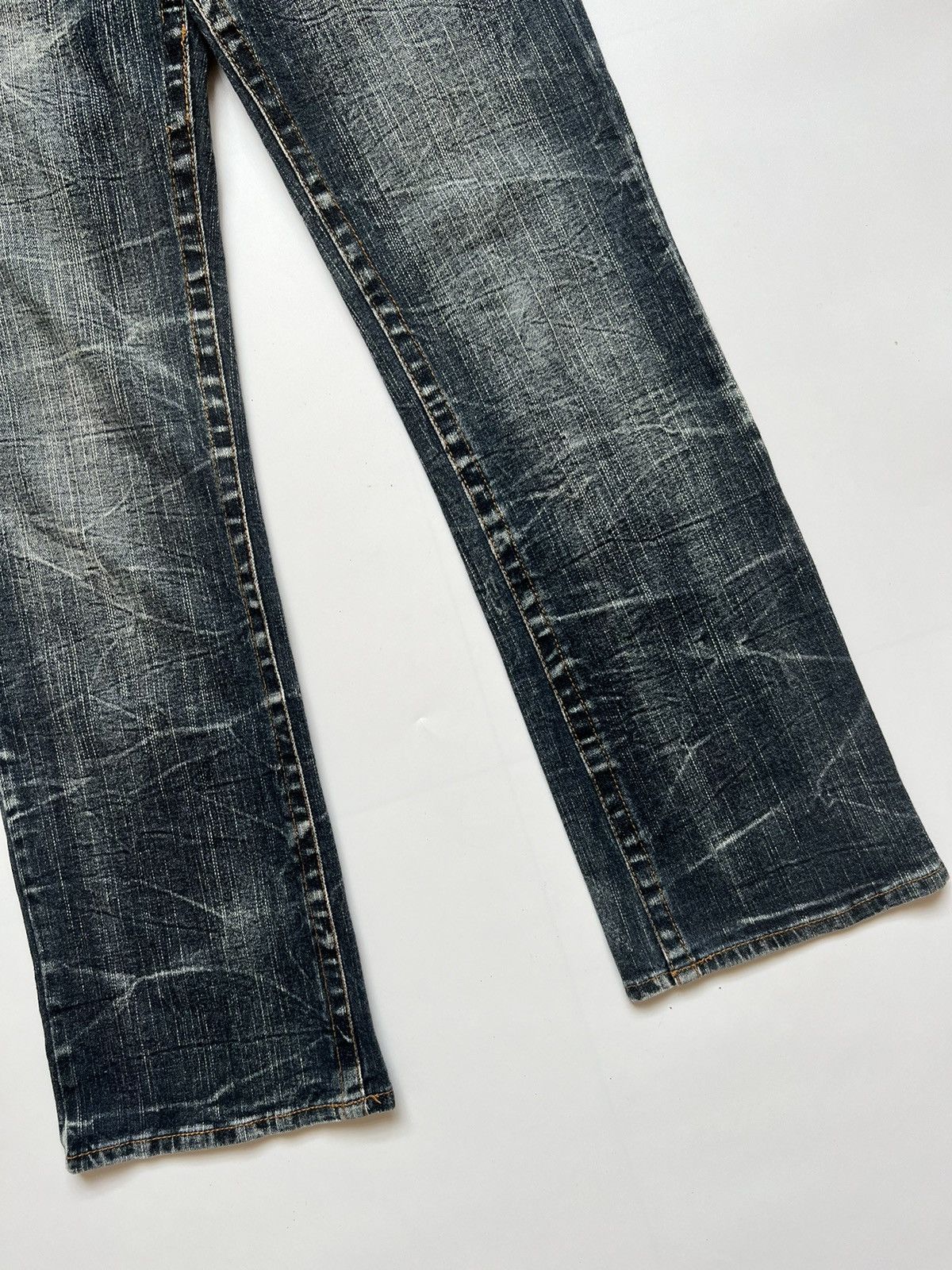 Japanese Brand Japanese Flared Pink Latte Embroidered Denim Size US 28 / EU 44 - 11 Thumbnail