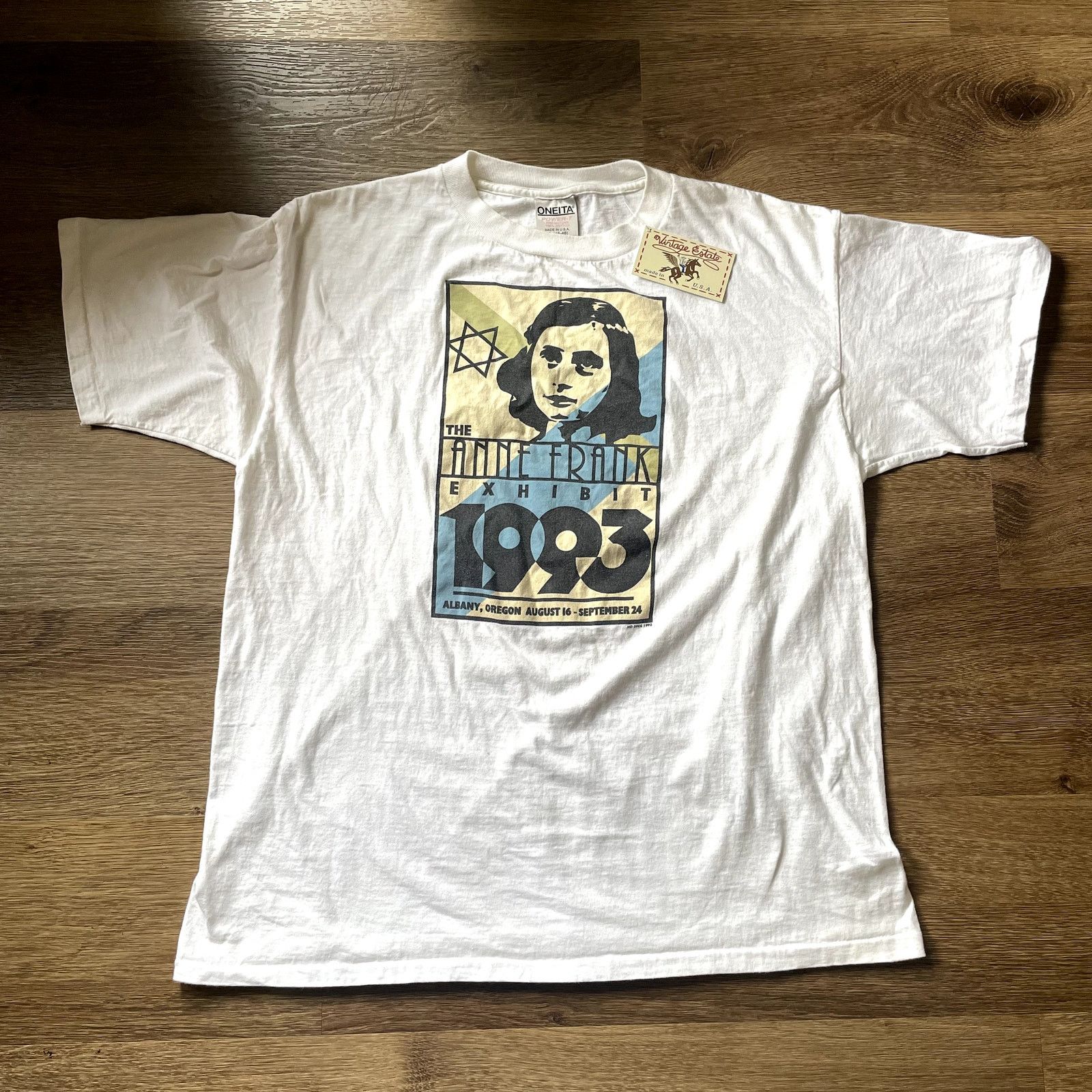 Vintage VTG Rare 1993 Anne Frank Tee- Size XL Size US XL / EU 56 / 4 - 1 Thumbnail