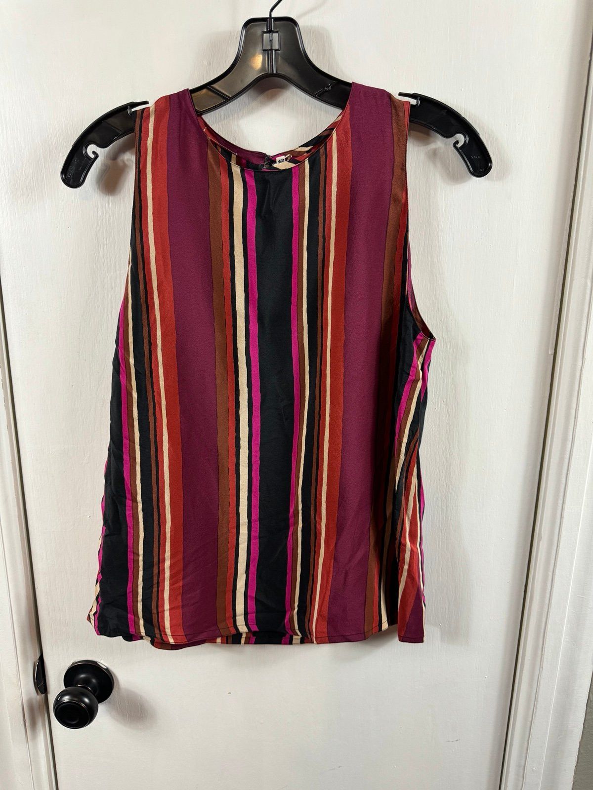 Chloe Vintage Chloé Striped Silk Blouse 1980s Sleeveless Top size Size M / US 6-8 / IT 42-44 - 1 Thumbnail