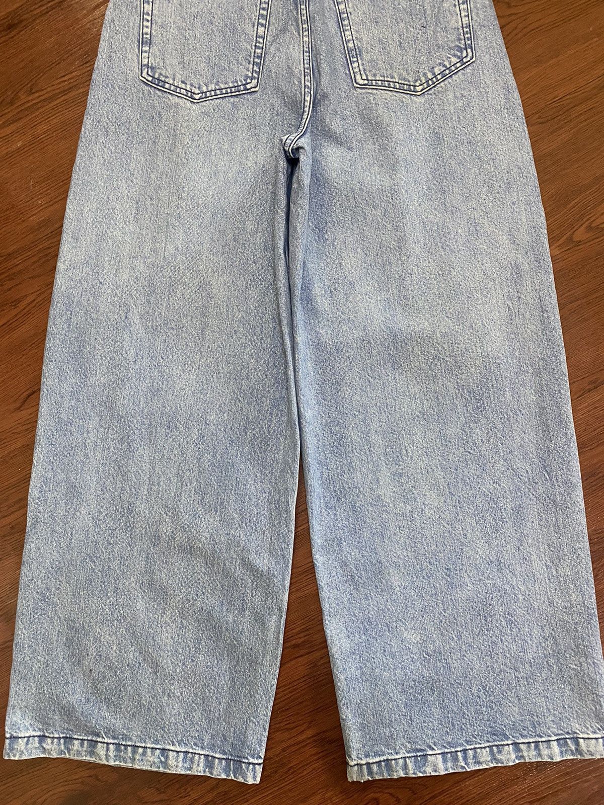 GU Vintage Japanese Brands Faded Wash Super Baggy Style Jeans Size 26" / US 2 / IT 38 - 6 Thumbnail