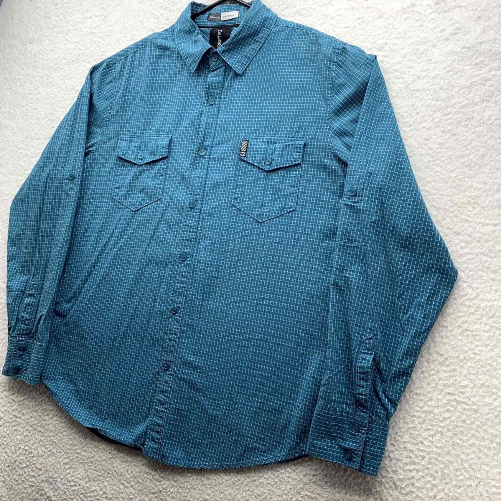 Billabong Billabong Casual Button Up Shirt Mens Large L Blue Check Surfer Pockets Preppy Size US L / EU 52-54 / 3 - 4 Thumbnail
