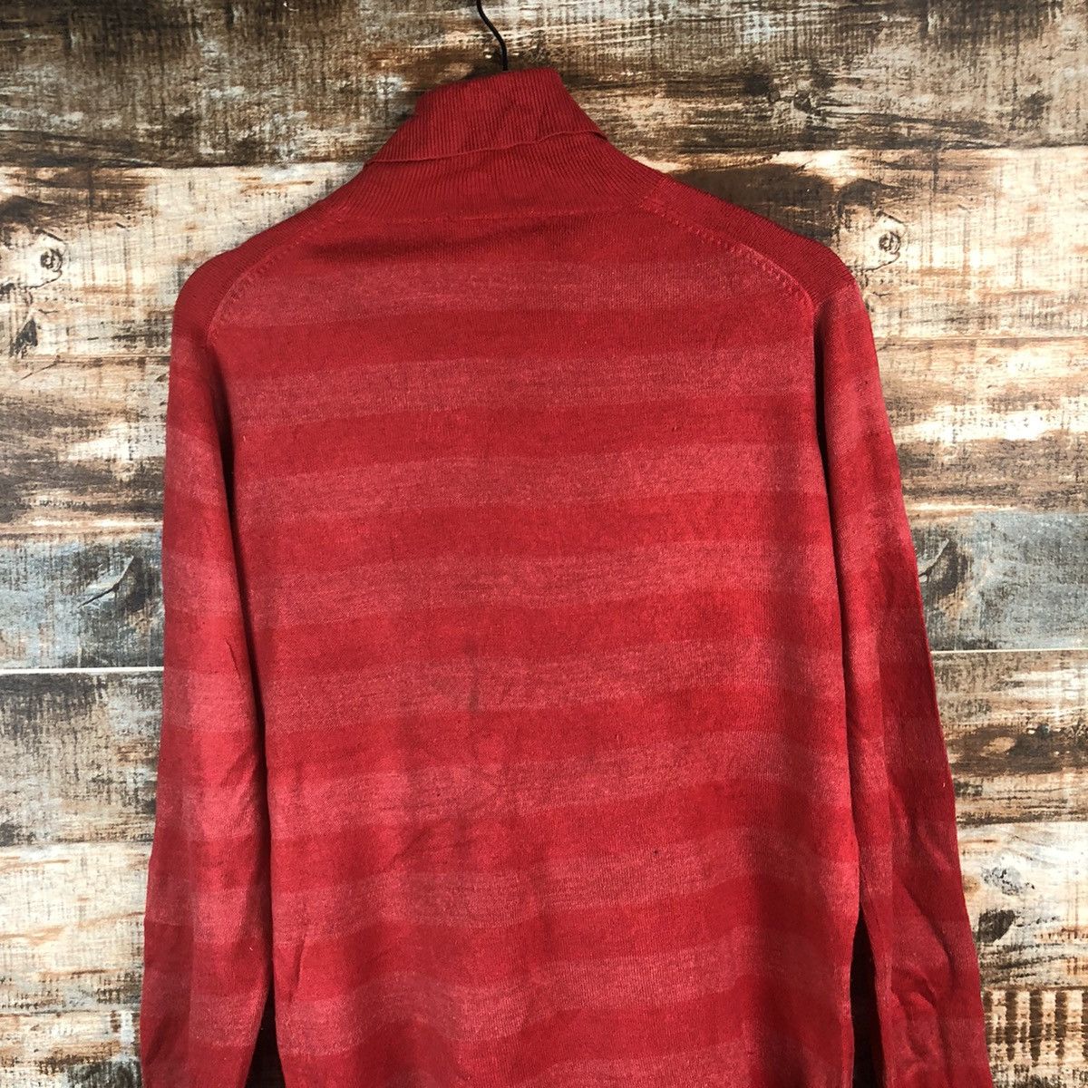 Solid and Striped DL Fam Lock Red Stripe Turtle Neck Knitwear #C676 Size US L / EU 52-54 / 3 - 13 Thumbnail