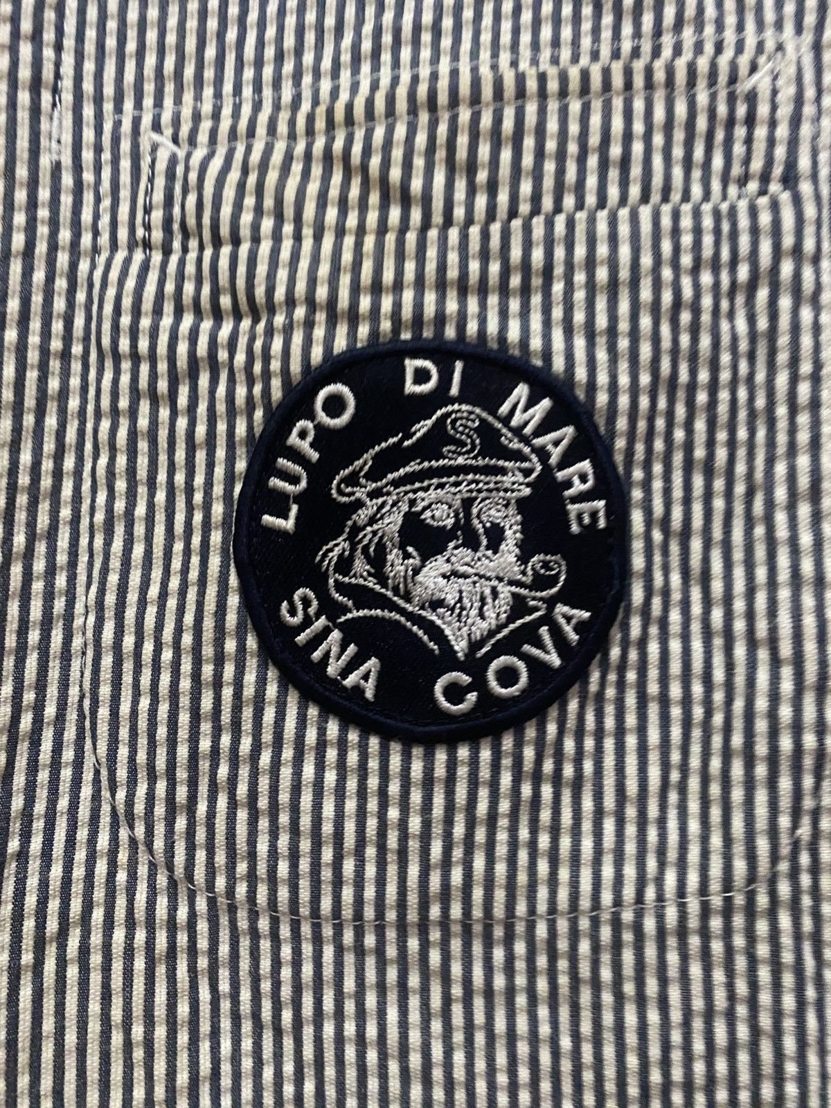 Japanese Brand Lupo di Mare Sina Cova Striped Seersucker Jacket – Nautical Size US L / EU 52-54 / 3 - 7 Thumbnail