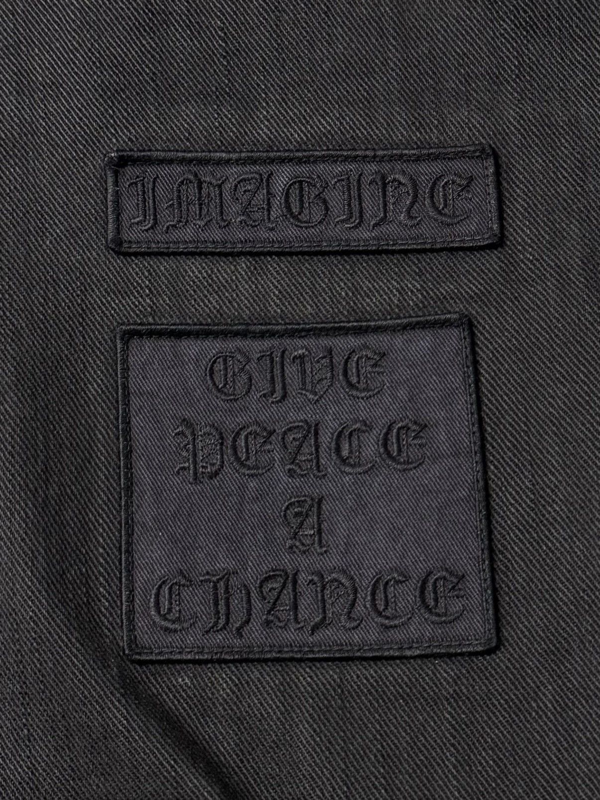 Takahiromiyashita The Soloist. A/W2004 Number (N)ine ‘Give Peace A Chance’ Patchwork Denim Size US 34 / EU 50 - 4 Thumbnail