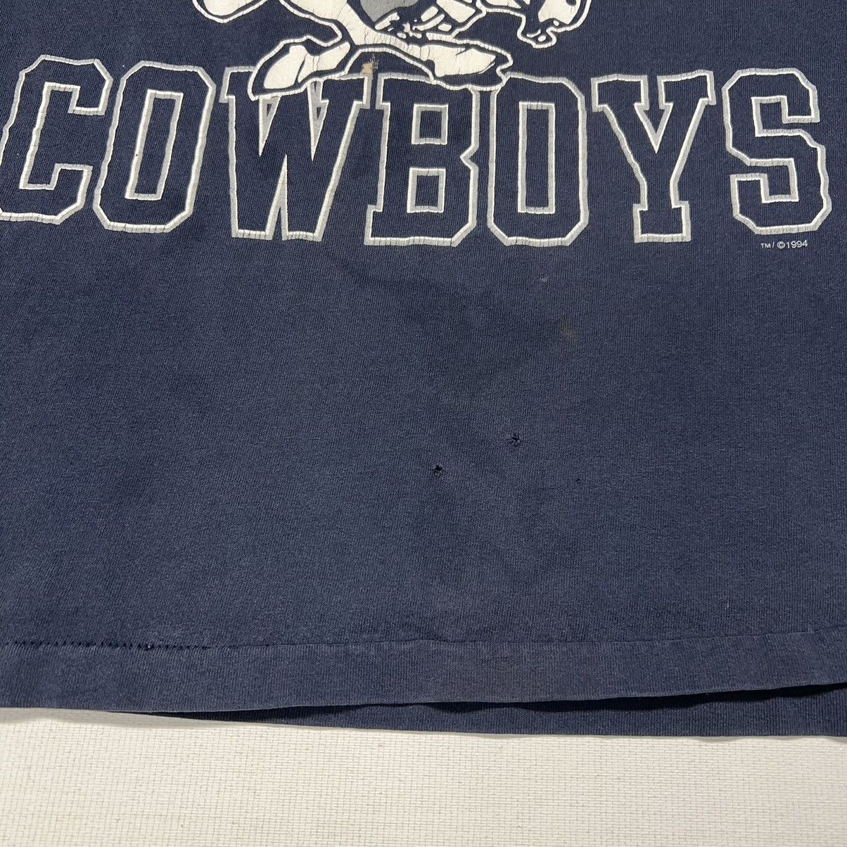 Champion × Vintage Dallas Cowboys Tee Shirt Blue Champion 1994 Single Stitch Size US L / EU 52-54 / 3 - 2 Thumbnail