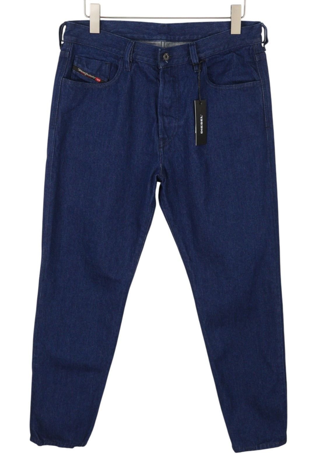 Diesel MHARKY 0078F W34 Dark Blue Tapered Button Fly Jeans 89057 Size US 34 / EU 50 - 1 Thumbnail
