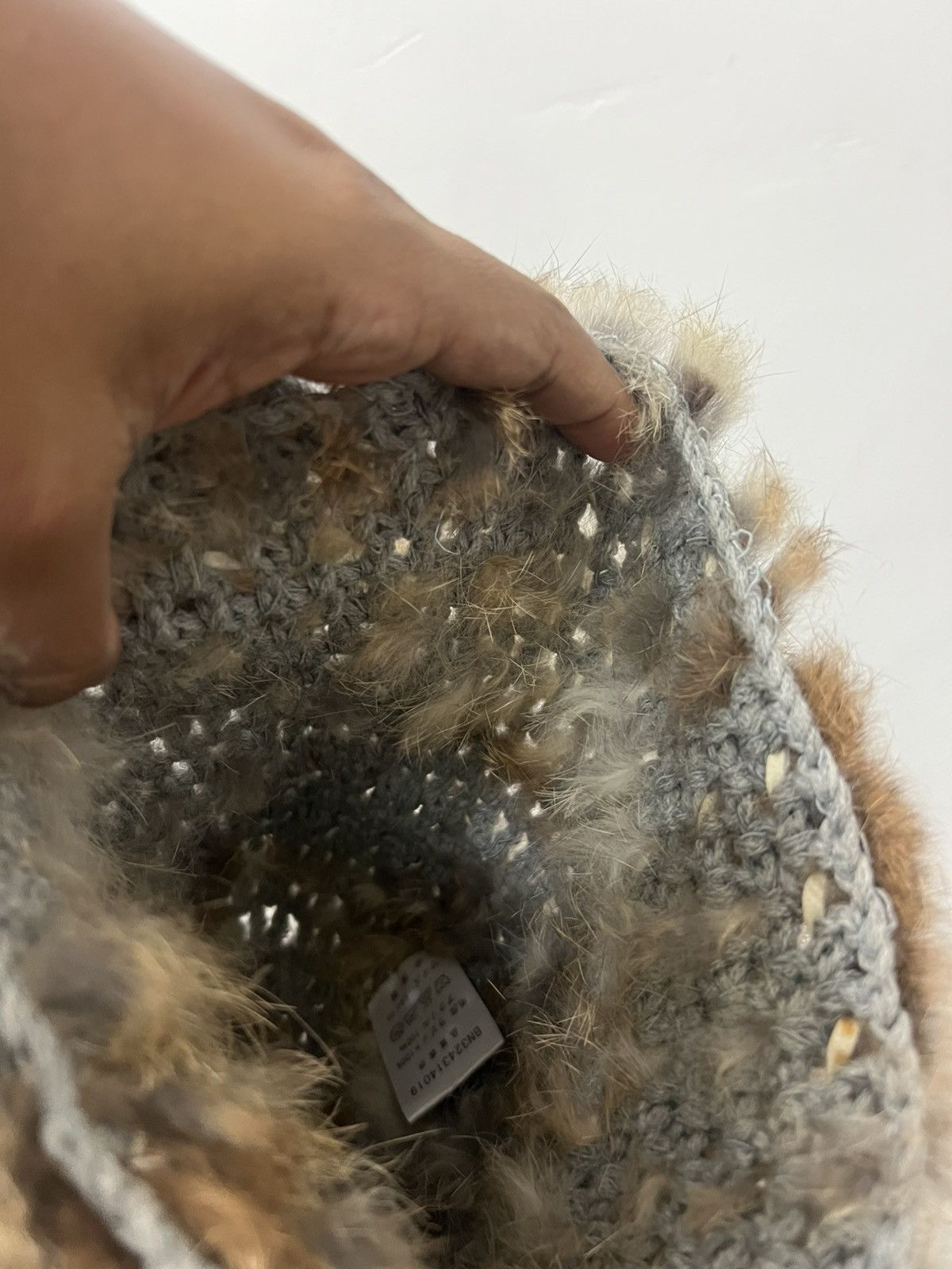 Japanese Brand Mohair Faux Fur Hat Size ONE SIZE - 11 Thumbnail