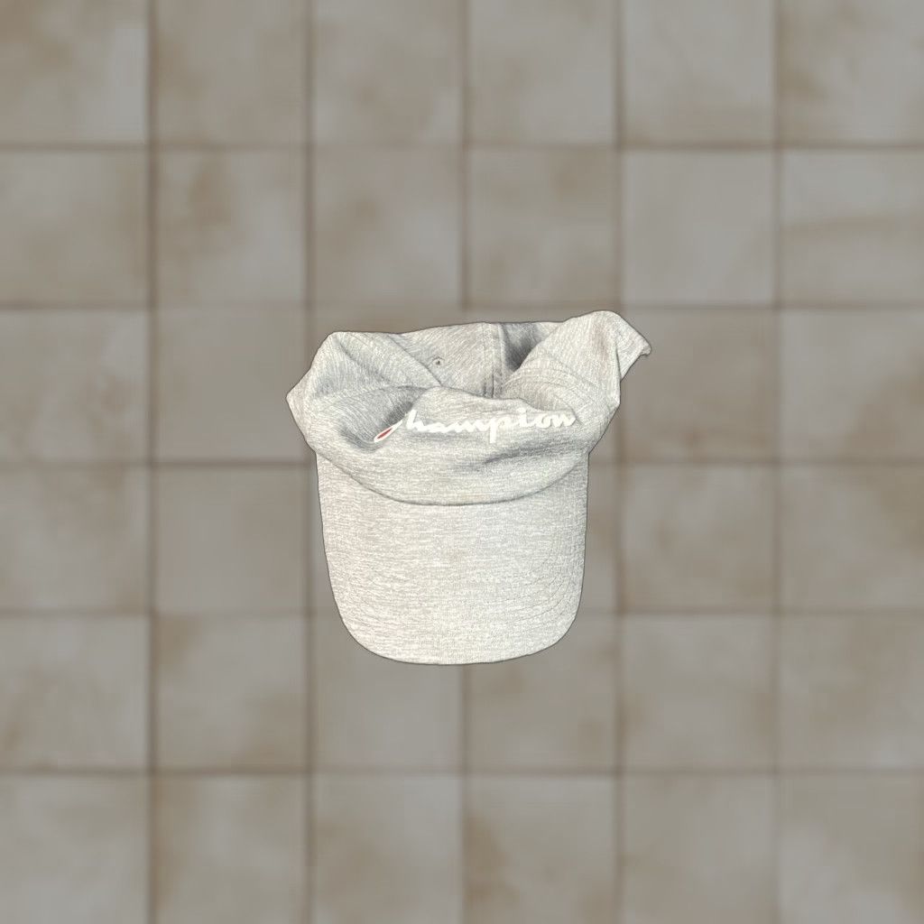 Champion Champion Hat Mens Gray Logo Canvas Cotton Snapback One Size Beige Beige? Hmm wait. Size ONE SIZE - 1 Thumbnail